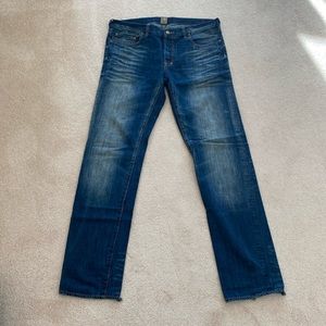PRPS men’s distressed wash premium denim jeans, size 36